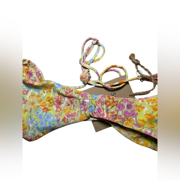 Stone Fox Swim River Bikini Bottoms Flower Fields Floral Print Size Large NWT - Picture 4 of 6